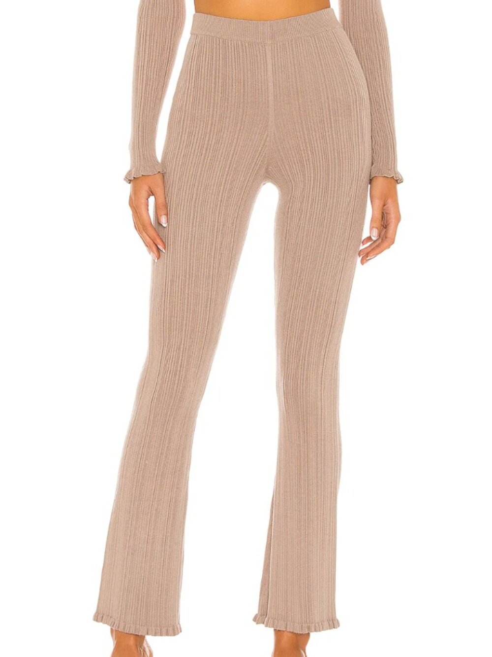 Tularosa | Variegated Rib Pant in Taupe